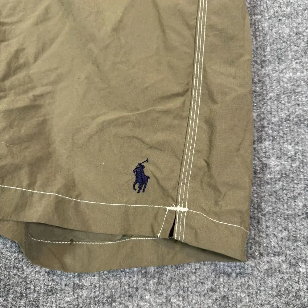 Polo Ralph Lauren Swim Trunks Mens XL Green Shorts Lightweight Surf Pony Y2K Vtg